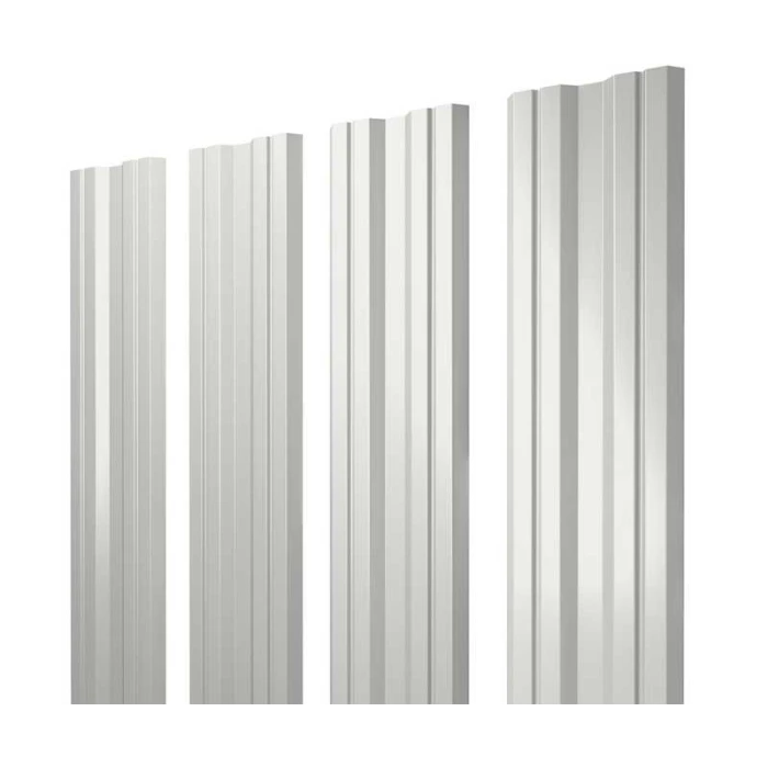 Штакетник Twin Grand Line 0,45 Полиэстер - double RAL 9003 Сигнальный Белый